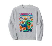 Amérique Depuis 1776 Patriotic Eagle and Gator USA America Sweatshirt