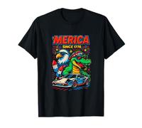 Amérique Depuis 1776 Patriotic Eagle and Gator USA America T-Shirt