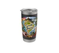 Amérique du Sud, Brésil, Argentine, Pérou, Colombie, Chili Gobelet isotherme en acier inoxydable double paroi