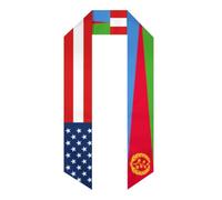 Amérique Érythrée Drapeau érythréen 1 Étole de remise de diplôme Châle de remise de diplôme Écharpe de remise de diplôme Promotion 2026 pour les études à l'étranger Cadeau de remise de diplôme unisex