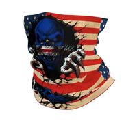 Amérique Et Cap-Vert Drapeau Capverdien en Forme De Crâne Homme Femme Cache Cou Multifonctionnel Foulard Coupe-Vent Snood pour Randonnée Course À Pied Sport Pêche