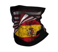 Amérique Et Espagne Drapeau Espagnol Vintage Unisexe Bandeau Douce Cache Cou Respirant Bandana pour Course À Pied Marche Randonnée Vélo