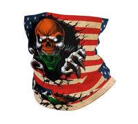 Amérique Et Niger Drapeau du Crâne Nigérien Homme Femme Bandeau Coupe-Vent Cache Cou Multifonctionnel Bandana pour Moto Pêche Golf Cyclisme