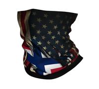 Amérique Et Norvège Drapeau Norvégien À Gratter Unisexe Cache Cou Anti-Solaire Tour De Cou Séchage Rapide Foulard pour Voyage Sport Marche Ski