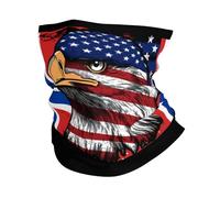 Amérique Et Norvège Drapeau Norvégien Combiné Eagle Unisexe Bandeau Douce Écharpe Tube Anti-Solaire Bandana pour Sport Ski Randonnée Cyclisme
