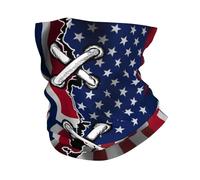 Amérique Et Norvège Drapeau Norvégien Ondulé Combiné1 Homme Femme Cache Cou Léger Foulard Douce Bandana pour Plein Air Golf Randonnée Sport