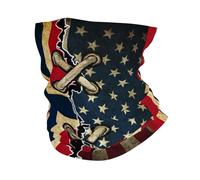 Amérique Et Norvège - Drapeau Norvégien Vintage Unisexe Cache Cou Douce Bandana Séchage Rapide Écharpe Tube pour Course À Pied Randonnée Golf Sport