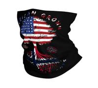 Amérique Et Norvège Racines du Drapeau Norvégien Femme Homme Écharpe Tube Thermique Bandana Douce Snood pour Cyclisme Golf Pêche Randonnée