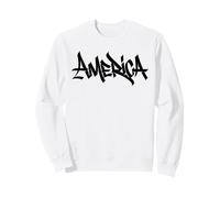 Amérique Graffiti Street Art Handstyle USA Souvenir Sweatshirt