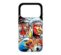 Amérique Native Amérique du Nord, Loup Indien Aigle Coque pour iPhone 17 Pro