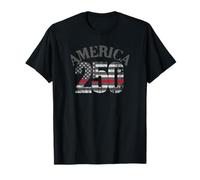 Amérique Red Thin Line 250e Anniversaire Pompier T-Shirt