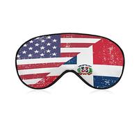 Amérique République dominicaine Masque de Sommeil Doux Bandeau Portable Masque pour les Yeux avec Sangle Réglable pour Hommes Femmes