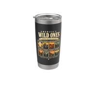 Amériques Wild Ones National Park Badge Collection Lover Gobelet isotherme en acier inoxydable double paroi