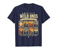 Amériques Wild Ones National Park Badge Collection Lover T-Shirt