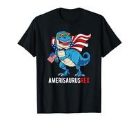Amerisaurus T-Rex Dinosaur Dino 4th Of July Baby T-Shirt