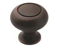 Amerock Allison Bague Bouton de 1-1/10,2 cm de diamètre, Oil-Rubbed Bronze, 1 Pack