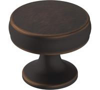 Amerock | Bouton d'armoire | Bronze huilé | 32 mm de diamètre | Renommée | 1 lot | Bouton de tiroir | Quincaillerie d'armoire