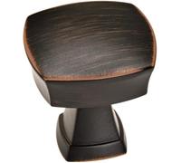 Amerock | Bouton d'armoire | Bronze huilé | Longueur 32 mm | Stature | 1 lot | Bouton de tiroir | Quincaillerie d'armoire