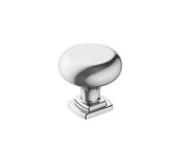 Amerock | Bouton d'armoire | Chrome poli | 32 mm de diamètre | Surpass | 1 lot | Bouton de tiroir | Quincaillerie d'armoire