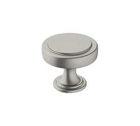 Amerock | Bouton d'armoire | Nickel satiné | 38 mm de diamètre | Dépassement | 1 lot | Bouton de tiroir | Quincaillerie d'armoire