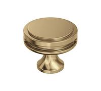 Amerock | Bouton de placard | Bronze champagne | Bouton de tiroir de 35 mm de diamètre | Oberon | Quincaillerie de cuisine et de salle de bain | Quincaillerie pour meubles