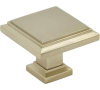 Amerock | Bouton de placard | Champagne doré | Longueur 32 mm | Nommer | 1 lot | Bouton de tiroir | Quincaillerie d'armoire