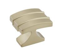 Amerock | Bouton de placard | Champagne doré | Longueur 38 mm | Davenport | 1 lot | Bouton de tiroir | Quincaillerie d'armoire