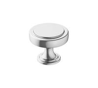 Amerock | Bouton de placard | Chrome poli | 38 mm de diamètre | Dépassement | 1 lot | Bouton de tiroir | Quincaillerie d'armoire
