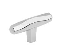 Amerock | Bouton de placard | Chrome poli | 64 mm de longueur | Saint-Vincent | 1 lot | Bouton de tiroir | Quincaillerie d'armoire