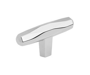 Amerock | Bouton de placard | Chrome poli | 64 mm de longueur | Saint-Vincent | 1 lot | Bouton de tiroir | Quincaillerie d'armoire