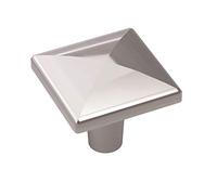 Amerock | Bouton de placard | Chrome poli | Longueur 29 mm | Extension | 1 lot | Bouton de tiroir | Quincaillerie d'armoire