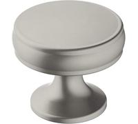 Amerock | Bouton de placard, Poignée Meuble | Nickel satiné | 32 mm de diamètre | Renown | 1 lot | Bouton de tiroir | quincaillerie d'armoire