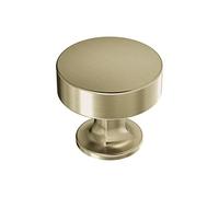 Amerock BP37102BBZ | Bouton d'armoire de cuisine | Champagne doré | Everett | 34 mm de diamètre | Quincaillerie d'armoire | Bouton de meuble rond | Bouton de tiroir de commode | Bouton de porte