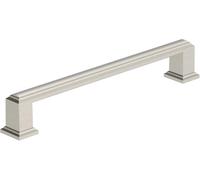 Amerock BP37360G10 | Poignée d'armoire en nickel satiné | Poignée d'armoire de 160 mm de centre à centre | Nommer | Tirette de tiroir | Poignée d'armoire de cuisine | Quincaillerie pour meubles