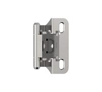 Amerock BPR756626 Charnière d'armoire | Revêtement partiel à fermeture automatique de 6 mm | Chrome poli | Charnière de porte d'armoire de cuisine | 1 paire/lot de 2 | Matériel fonctionnel