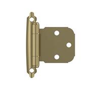 Amerock BPR7629BBZ | Charnière d'armoire | Fixation variable à fermeture automatique | Champagne doré | Charnière de porte d'armoire de cuisine | 1 paire/lot de 2 | Matériel fonctionnel
