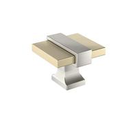 Amerock Overton BP36680BBZG10 Bouton de placard en nickel satiné/champagne doré 35 mm