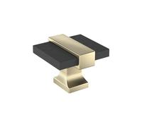 Amerock Overton BP36680BMBBBZ Bouton de placard brossé mat/champagne doré Longueur 35 mm