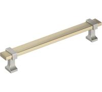 Amerock Overton BP36683BBZG10 Poignée d'armoire en nickel satiné/champagne doré 160 mm