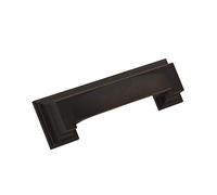 Amerock | Poignée d'armoire | Bronze huilé | 76 mm et 96 mm de centre à centre | Nommer | 1 lot | Poignée de tiroir | Poignée d'armoire | Quincaillerie d'armoire