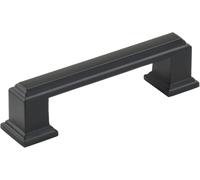 Amerock | Poignée d'armoire | Noir mat | 76 mm de centre à centre | Nommer | 1 lot | Poignée de tiroir | Quincaillerie d'armoire