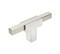 Amerock Urbanite Bouton de placard en chrome poli/nickel satiné 67 mm de long