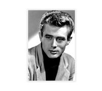 Ames Dean Photographie vintage - Art mural rétro - Impression photo de James Dean - Poster élégant sur toile - Décoration murale pour salon, chambre à coucher, sans cadre