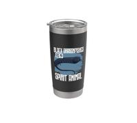 Ames sœurs du poisson-dragon noir Gobelet isotherme en acier inoxydable double paroi