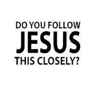 Amesor Autocollants pour Voiture,Jésus pour Pare-Chocs Décor Auto - Suivez-Vous Jésus d Aussi Près Autocollant de Voiture Religieux Chrétien,pour Conduite Sécuritaire Camion Ordinateur Portable