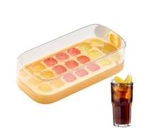 Amesor Bac À Glaçons Avec Couvercle | 21 Grilles En Silicone Bacs À Glaçons Pour Congélateur - Moule Alimentaire Flexible Grand Conteneur Pour Le Whiskey, Le Café, Les Boissons Et La