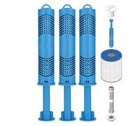 Amesor Cartouche d'Ions d'argent pour Sources Chaudes - Cartouches de Chlore pour Spa - Système Naturel Résistant à la Chaleur pour Eau Douce Utilisation Intérieur Extérieur