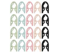 Amesor Cintres de Voyage pour Croisière - Cintres Pliables Portables 20 Pièces,Gain de Place Antidérapant et Résistant pour Vêtements Maison Chambre Dortoire Buanderie