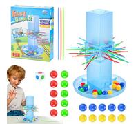 Amesor Jeux de Bâton pour, Fast Fun Kerplunk pour 2 à 4 Joueurs Jeu, Jeux de bâtons pour avec Perles, bâtons et unité de Jeu pour l'attention du Train et la Coordination œil-Main