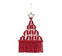 Amesor Kit De Bricolage pour Sapin De Noël - Kit Macramé pour Décoration De Noël | Arbre De Noël Tissé À La Main | Décoration À Suspendre en Macramé Bohème | Cadeau De Noël pour Adultes Débutants